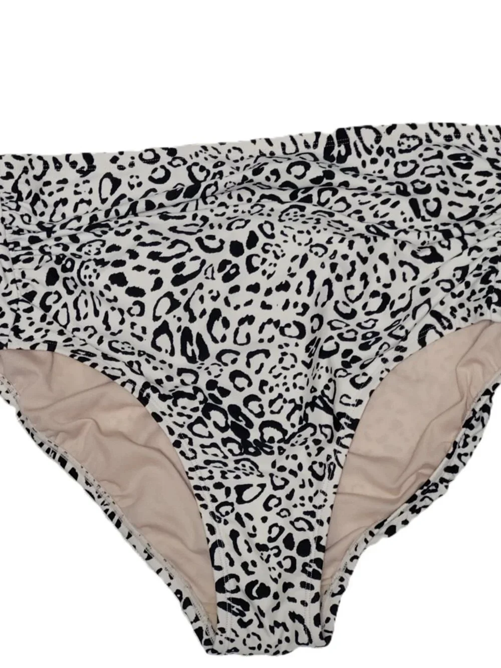 Kona Sol Bikini Bottoms Womens XL High Waist Leopard Print Swim Bottom - Picture 2 of 7